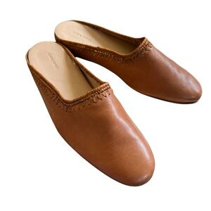 Elegant Tan Leather Mules